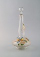 Legras, France. 
Carafe with 
hand painted 
enamel 
decoration
in mouth blown 
art glass. 
Birds and ...