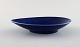 Hertha Bengtson for Rörstrand. "Blå eld" bowl in porcelain. Beautiful deep blue 
glaze. 1960