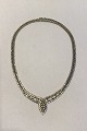 Georg Jensen & Wendel 18K Whitegold Necklace with Brillant  cut Diamonds