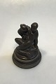 Gerhard 
Henning: 
Lovers, 1913. 
Signed 
monogram. 
Marked Expl. 3. 
Figurine of 
dark patinated 
...