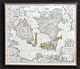 Insular Danicæ in Mari Balthico. 1714. Copper-plated and hand-colored map of the Danish islands. ...