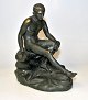 Italian Artist 
(19th century) 
Bronze figure 
of Hermes - 
Messenger of 
the Gods. Green 
patinated ...