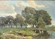 Pryn, Harald 
(1891 - 1968) 
Denmark: 
Landscape with 
lake. Oil on 
canvas. Signed 
1926. 51 x 72 
...