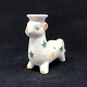 Heigth 10 cm.
Factory marked 
A for Aluminia 
Denmark and 
nummer 2273.
The Christmas 
goat is ...