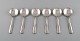 Georg Jensen Old Danish cutlery. Set of six boullion spoons in sterling silver.
