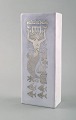 Stig Lindberg for Gustavsberg. "Grazia" vase i glaseret stentøj med havfrue og 
fisk i sølvindlæg. Midt 1900-tallet.
