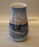 Bing and 
Grondahl  B&G 
1302-6211 Vase 
Fishing ship 
with sail  17.5 
cm Marked with 
the three ...