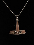 Sterling silver necklace and Viking pendants