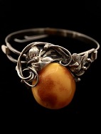 Sterling silver bracelet  with amber