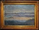 Smidth, Hans 
(1839 - 1917) 
Denmark: 
Heathland 
Landscape. 
Sketch. Oil on 
canvas. 
Unsigned. 16 x 
...