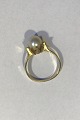 Bernhard Hertz 14K Gold Ring with Pearl