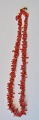 Red coral chain, 19th century. L.: 49 cm.
