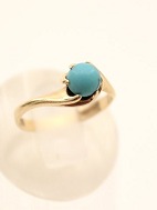 14 carat gold ring  with turquoise
