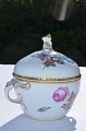 Royal 
Copenhagen 
porcelain. Hand 
painted Saxon 
flower, sugar 
bowl, no. 
4/1681. 1. 
Quality, fine 
...