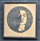 Hänny, Karl 
(1879 - 1972) 
Switzerland: 
Portrait of 
Berta Beatrix. 
Woodcuts. 
Signed. 23.5 x 
23.5 ...