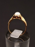 Herman Siersbøl  8 carat gold ring  with pearl