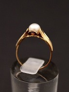 Herman Siersbl  8 carat gold ring  with pearl