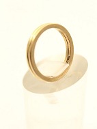 A pair of 14 carat gold side / garder rings size 54