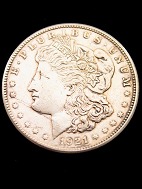 United States 1 silver dollar year 1921. 