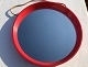 Retro mirror, 
Red 70er 
plastic mirror 
with leather 
suspension * 
Perfect 
condition 
appears unused 
...