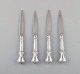 Karl Almgren, 
Sweden. Four 
fruit knives in 
silver (830) 
and stainless 
steel. Dated 
...