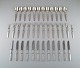 Hans Hansen 
silver cutlery 
number 16. 
Complete art 
deco lunch 
service for 
twelve people. 
Danish ...