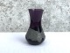 Glass vase with 
tin mount, 
Violet, 12.5cm 
high * Nice 
condition *