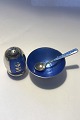 Volmer Bahner 
Sterling Silver 
Salt&Pepper set 
Blue Enamel
Measures  Salt 
Cellar Diam 5 
cm(1 ...