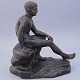 An Italian 
grand tour 
bronze figurine 
"Seated 
Hermes/Mercur", 

after orginal 
by Michelle ...