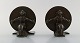 Just Andersen, 
Denmark. Two 
rare book 
stands in disko 
metal with sea 
men. 1940's.
Measures: 12 
...