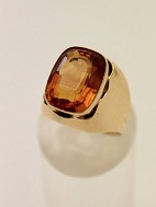 14 carat gold ring size 57 with citrine
