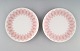 Bjørn Wiinblad 
for Rosenthal. 
"Lotus" 
porcelain 
service. Two 
plates 
decorated with 
pink lotus ...