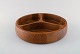 Jens Harald Quistgaard. Teak wood bowl with three compartments. Danish design, 
1960