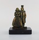 J. Frödiig, 
Swedish 
sculptor. 
Bronze 
sculpture on 
marble base. 
Mid 20th 
century.
Measures: 13.5 
...