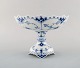 Royal Copenhagen Blue Fluted Full Lace compote in porcelain. Model Number 
1/1020.
