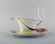 Paul Wunderlich for Rosenthal. Large "Mythos" sauce boat with saucer in 
porcelain. 1980 / 90