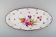 Large antique Meissen serving dish in hand-painted porcelain, with floral 
motifs. Late 19th century.
