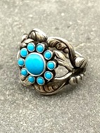 Georg Jensen Sterling silver ring  with turquoise