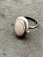 Sterling silver ring size 58 with save  with rose quartz