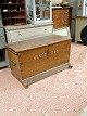 Oak chest of 
drawers Dated 
1740 Appears in 
neat used 
condition with 
lock and key 
H.38cm. ...