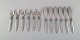 Rare Georg Jensen "Cactus" fish cutlery. Complete service for six people.

