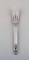 Georg Jensen "Acorn" dinner fork in sterling silver. Four pieces in stock.
