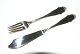 Christiansborg Fish cutlery, silverToxværd.Fishing fork 17.5 cm.Fishing knife 20.5 ...