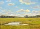 Birkhammer, 
Axel Johannes 
Emil (1874 - 
1936) Denmark: 
Landscape with 
a river.
Oil on canvas. 
...