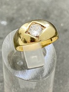 14 carat gold ring size 52 with large zircon