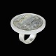 Anne Schiang - 
Copenhagen. 
Sterling Silver 
Ring with 
Abelone - 1960s
Designed and 
crafted by ...