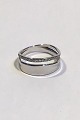 Georg Jensen Sterling Silver Ring 0.17ct Marcia No 618B