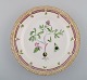 Royal Copenhagen Flora Danica plate in hand painted porcelain. Dated 1949.
