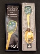 A Michelsen gold plated sterling silver Christmas spoon 1983