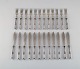Bremer 
silberwarenfabrik, 
Germany. Art 
deco fish 
cutlery service 
in silver 
complete for 12 
...